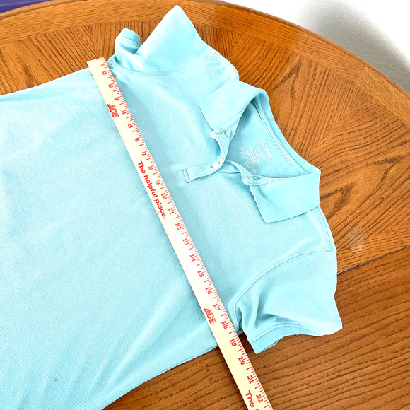 LL Bean Blue Polo Shirt Women Sz S slightly used - Picture 5 of 7